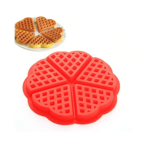 AussieSuperStore Homeware Supplies Silicone Waffle Maker Heart Shape Baking Mould Silicone Waffle Maker Heart Shape Baking Mould | Waffle Heart Molds CBWAFFLEHEART
